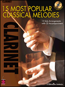 cover 15 MOST POPULAR CLASSICAL MELODIES CLARINET BK/CD cover